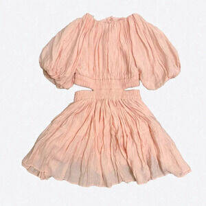 Elegant Pink Mini Dress
